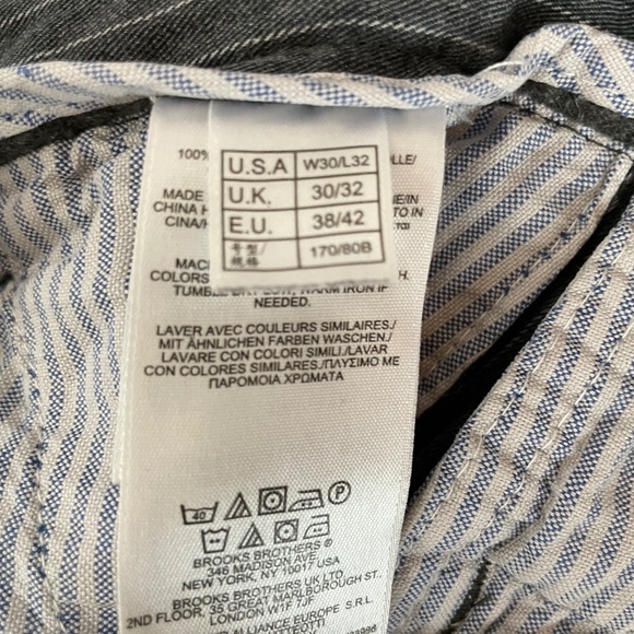 Brooks Brothers gray pinstripe trousers - Picture 4 of 5